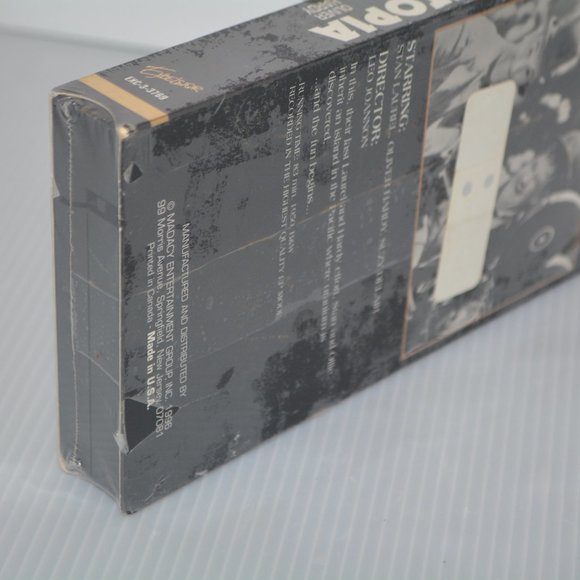UTOPIA VHS Tape 1996 Hollywood Gold Collector Edition B&W STAN LAUREL New Sealed - Picture 4 of 5